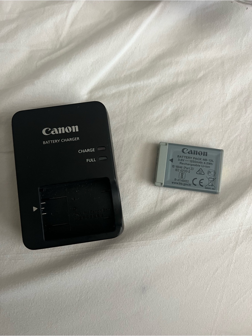 Canon NB-13L Rechargeable Camera Battery Light Gray